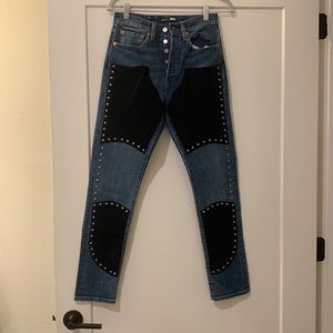 Studded Levis 501 Skinny